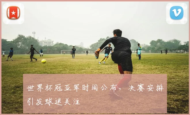 世界杯冠亚军时间公布，决赛安排引发球迷关注